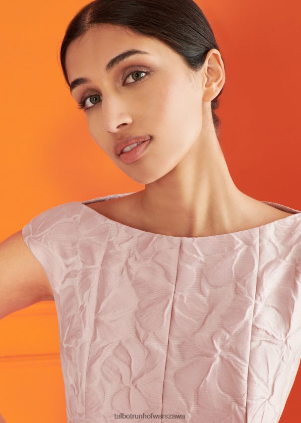 Talbot Runhof odzież marmurkowa róża kobiety sukienka koktajlowa korbut22 0RPB2J201