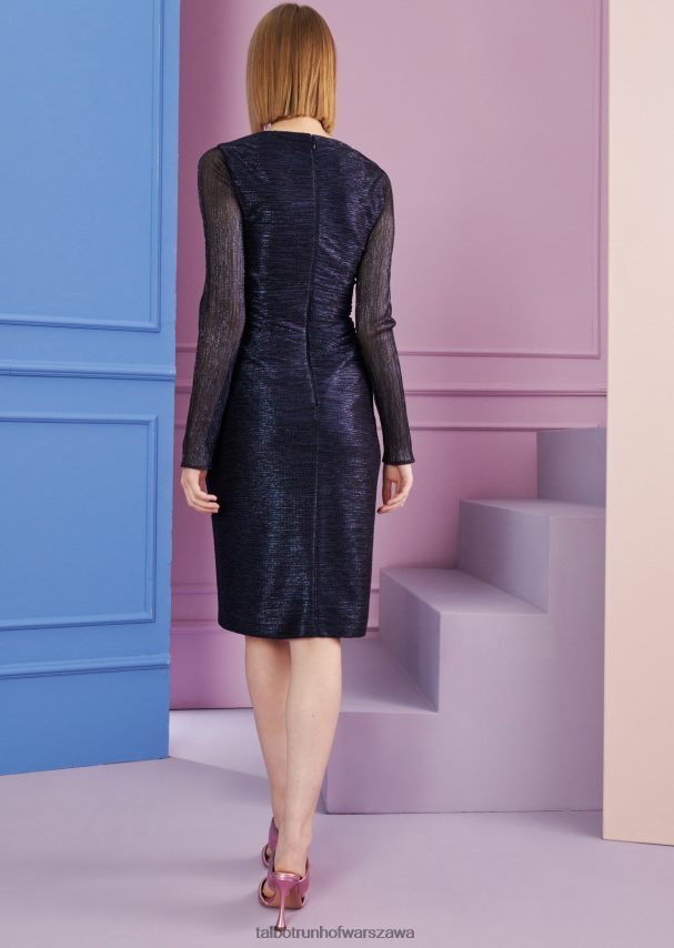 Talbot Runhof odzież marynarski błękit kobiety sukienka koktajlowa koronis1 0RPB2J182