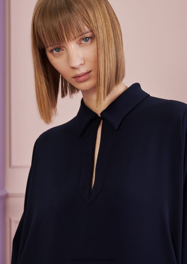 Talbot Runhof odzież niebieska północ kobiety sukienka dzienna cosmos4 0RPB2J172