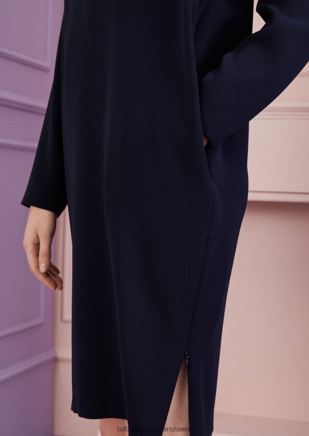 Talbot Runhof odzież niebieska północ kobiety sukienka dzienna cosmos4 0RPB2J172