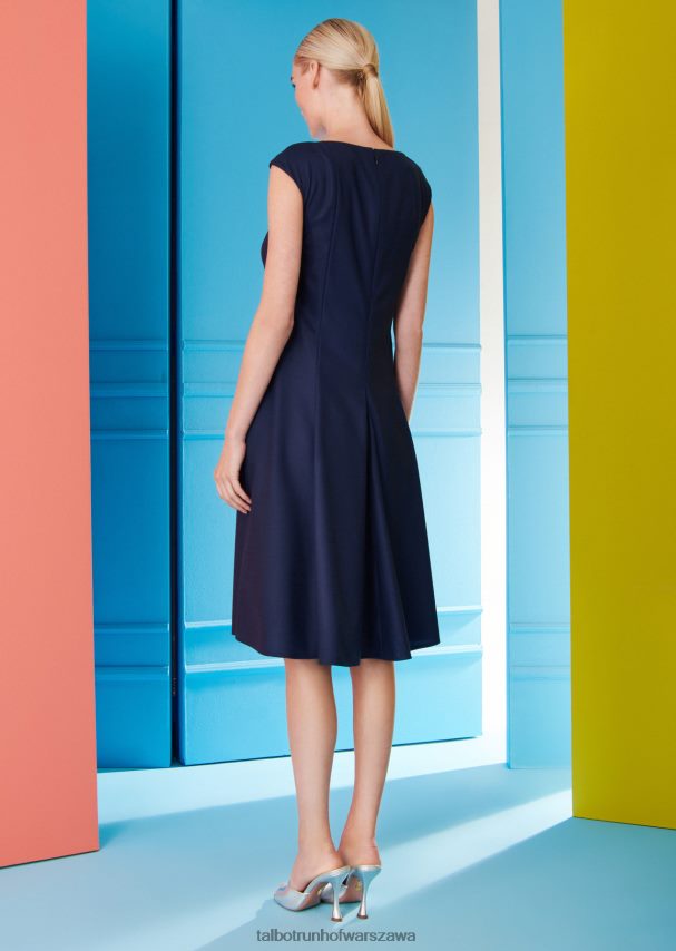 Talbot Runhof odzież niebieska północ kobiety sukienka dzienna dorna1 0RPB2J206