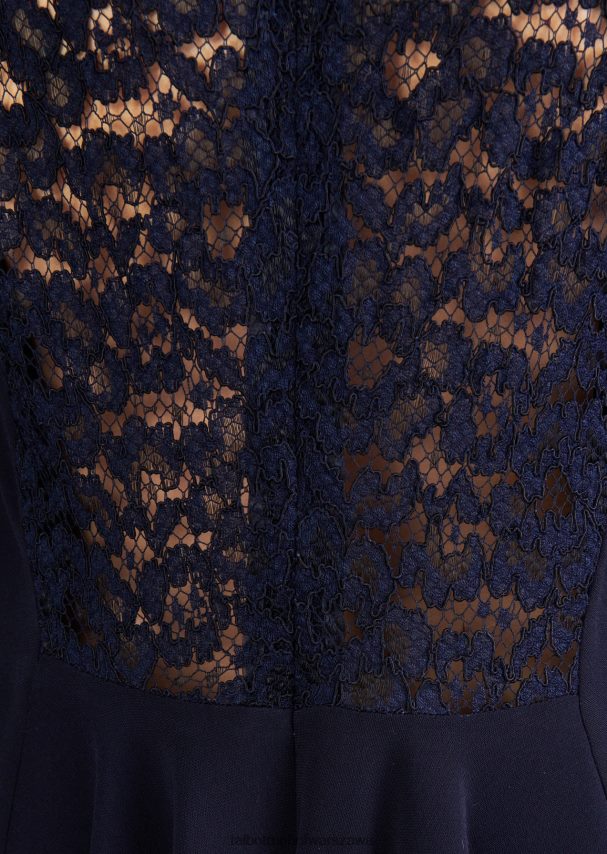 Talbot Runhof odzież niebieska północ kobiety sukienka dzienna hot1 0RPB2J168