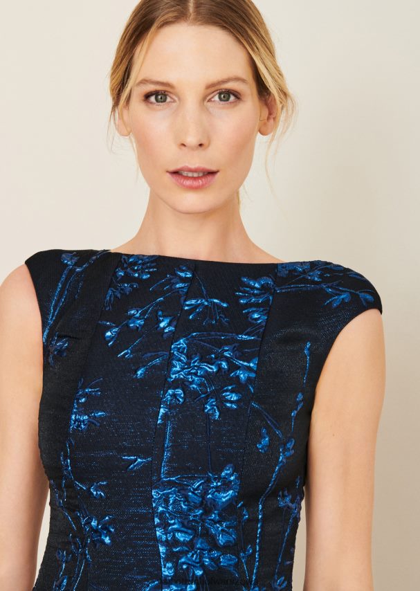 Talbot Runhof odzież niebieski Enzian kobiety sukienka koktajlowa korbut10 0RPB2J248