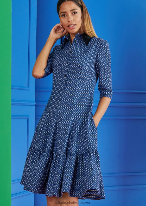 Talbot Runhof odzież niebieski Enzian kobiety ubiór dzienny hopper1 0RPB2J230