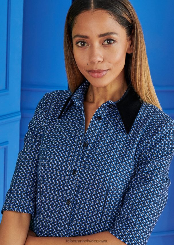 Talbot Runhof odzież niebieski Enzian kobiety ubiór dzienny hopper1 0RPB2J230