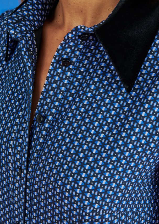 Talbot Runhof odzież niebieski Enzian kobiety ubiór dzienny hopper1 0RPB2J230