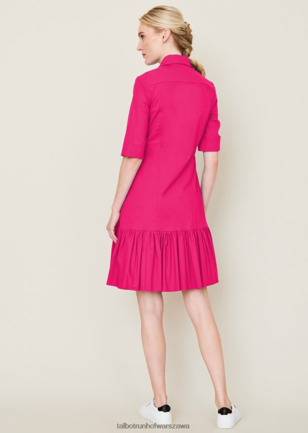 Talbot Runhof odzież różowa beonia kobiety sukienka dzienna Dontos1 0RPB2J223