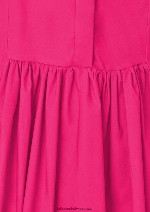 Talbot Runhof odzież różowa beonia kobiety sukienka dzienna Dontos1 0RPB2J223