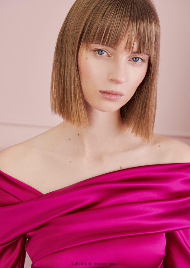 Talbot Runhof odzież razzmatazz różowy kobiety hobbystyczna sukienka koktajlowa3 0RPB2J157