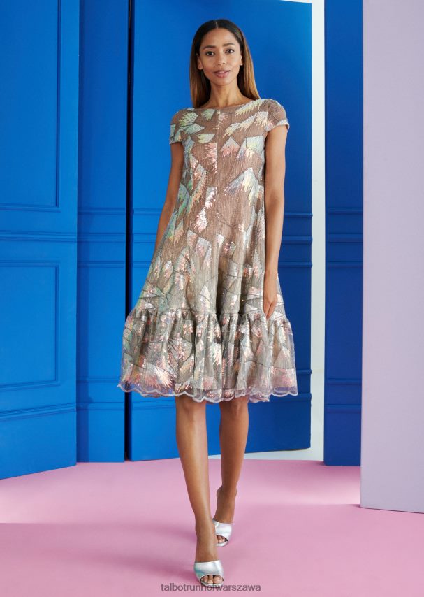 Talbot Runhof odzież srebro kobiety sukienka koktajlowa Fontelina12 0RPB2J222 Talbot Runhof odzież srebro kobiety sukienka koktajlowa Fontelina12 0RPB2J222