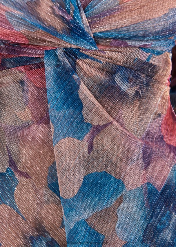 Talbot Runhof odzież ważka wielokolorowa kobiety sukienka koktajlowa golambini17 0RPB2J186