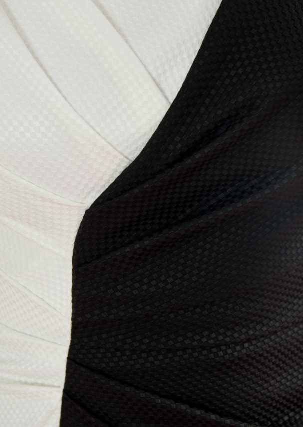 Talbot Runhof odzież wafel pikowy i kolor kości słoniowej kobiety sukienka dzienna honor2 0RPB2J221