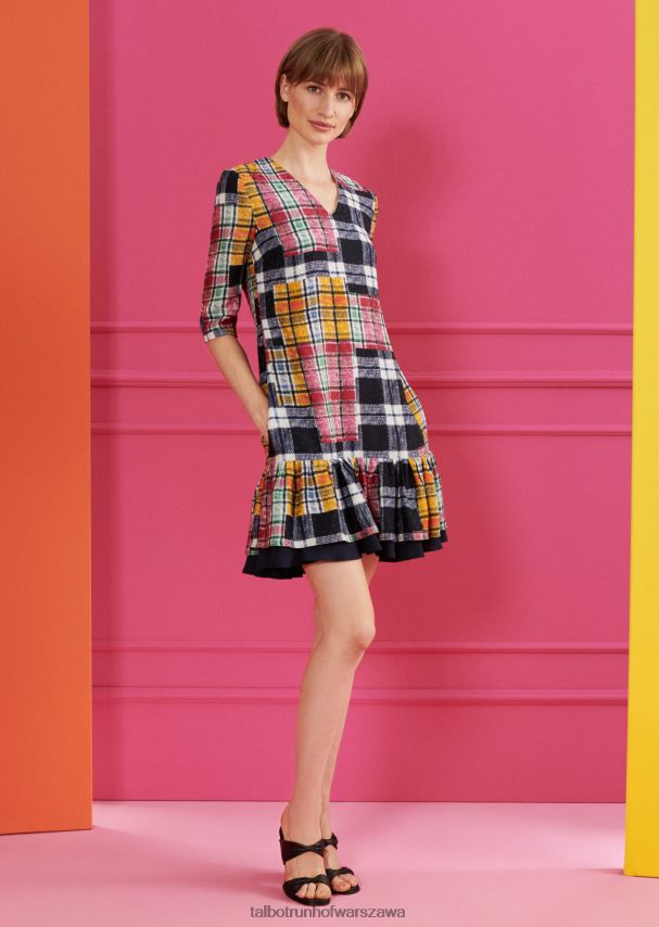 Talbot Runhof odzież wielobarwność kobiety sukienka dzienna Fogoso2 0RPB2J233