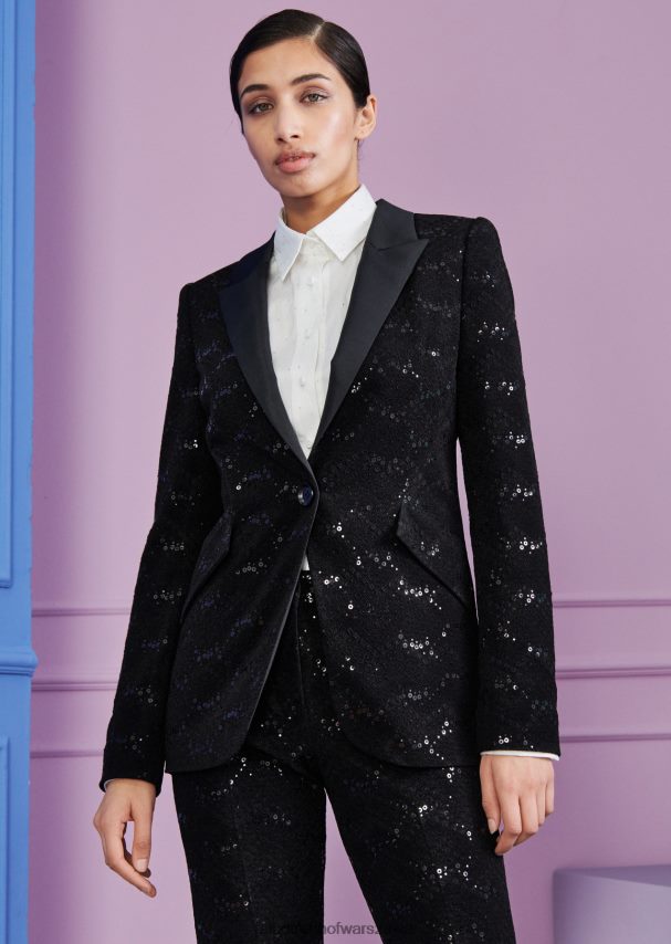 Talbot Runhof odzież czarny kobiety kurtka burch9 0RPB2J351