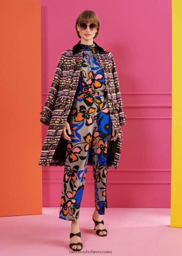 Talbot Runhof odzież czarny kobiety płaszcz huma1 0RPB2J363