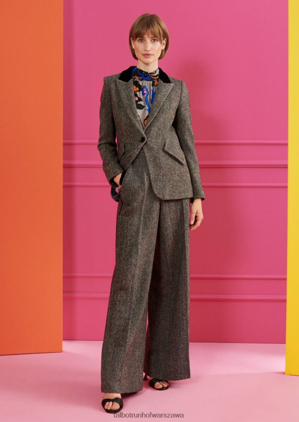 Talbot Runhof odzież szary kobiety kurtka burch8 0RPB2J360