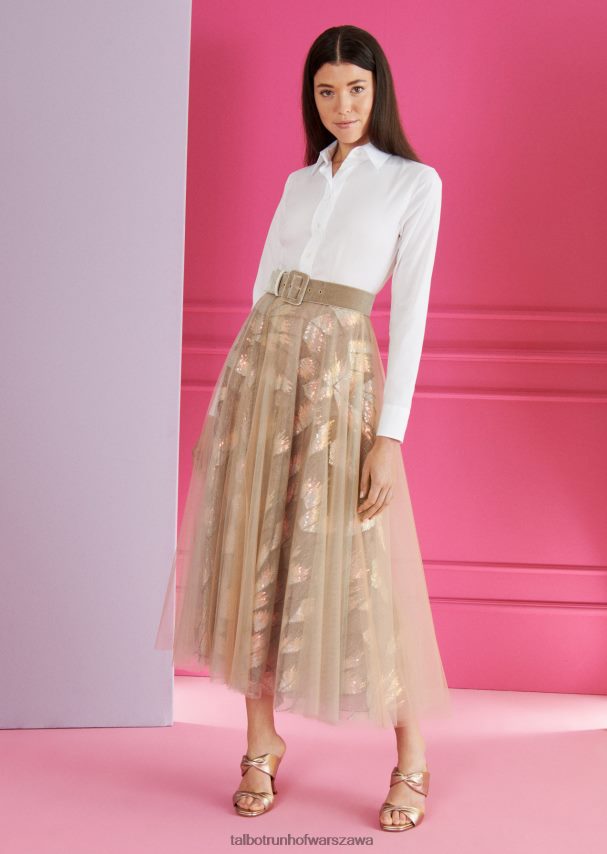 Talbot Runhof odzież biały kobiety bluzka van laack loas1 0RPB2J320