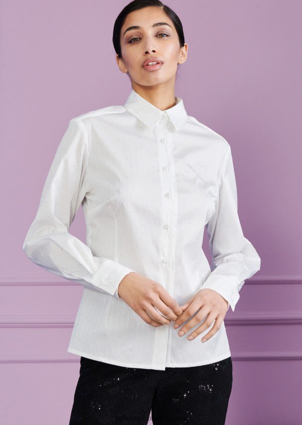 Talbot Runhof odzież biały kobiety górny rakau4 0RPB2J288