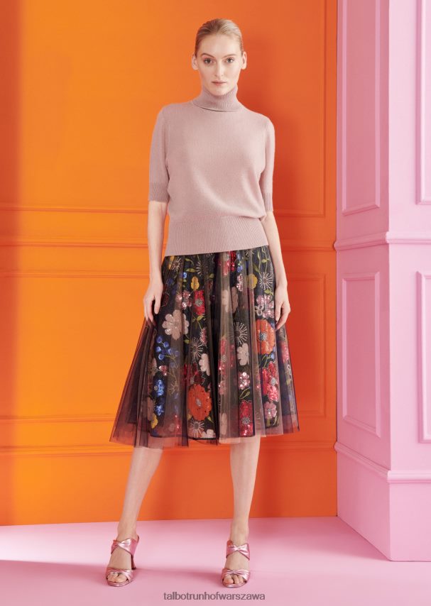 Talbot Runhof odzież marmurkowa róża kobiety sweter fabio1 0RPB2J282