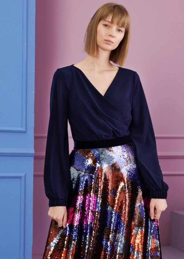 Talbot Runhof odzież marynarka królewska kobiety górna kadia1 0RPB2J291