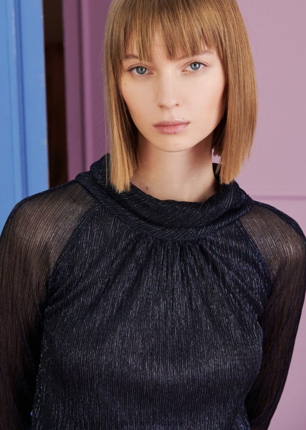 Talbot Runhof odzież marynarski błękit kobiety górna aureola 1 0RPB2J296