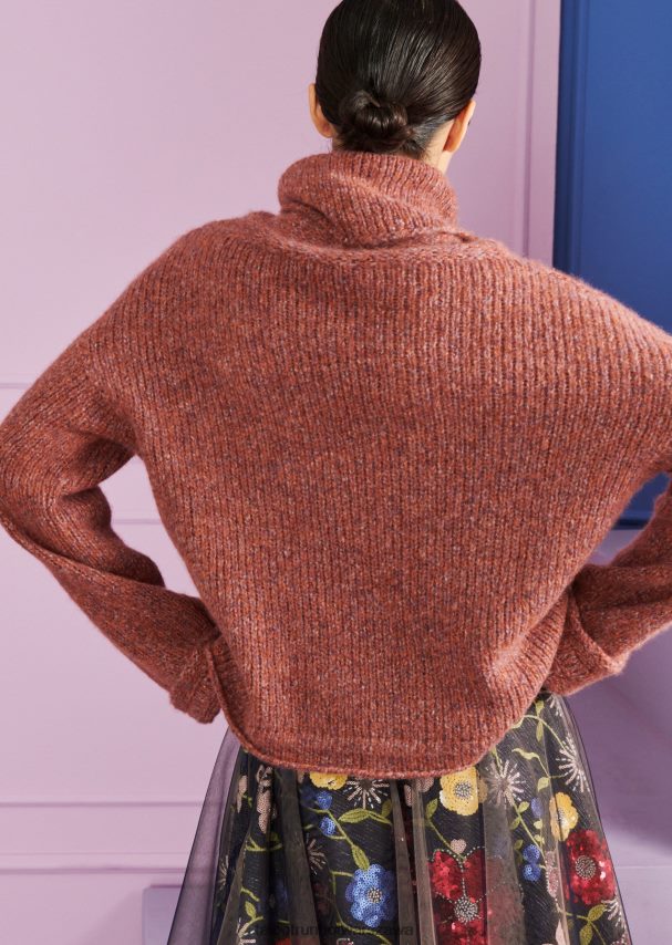 Talbot Runhof odzież różowe złoto kobiety sweter marlasweater1 0RPB2J279