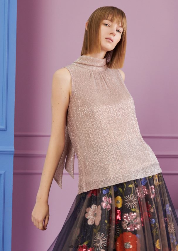 Talbot Runhof odzież rumieniec róż kobiety górna aureola 3 0RPB2J281