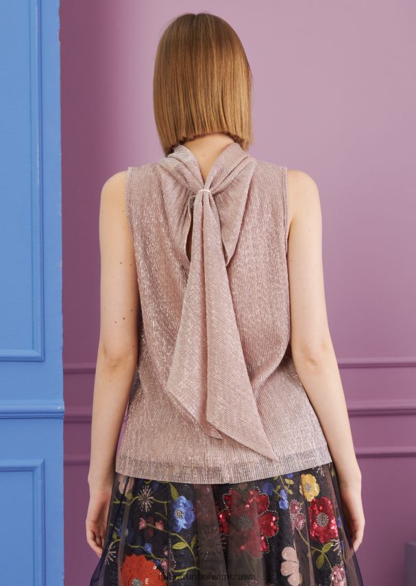 Talbot Runhof odzież rumieniec róż kobiety górna aureola 3 0RPB2J281