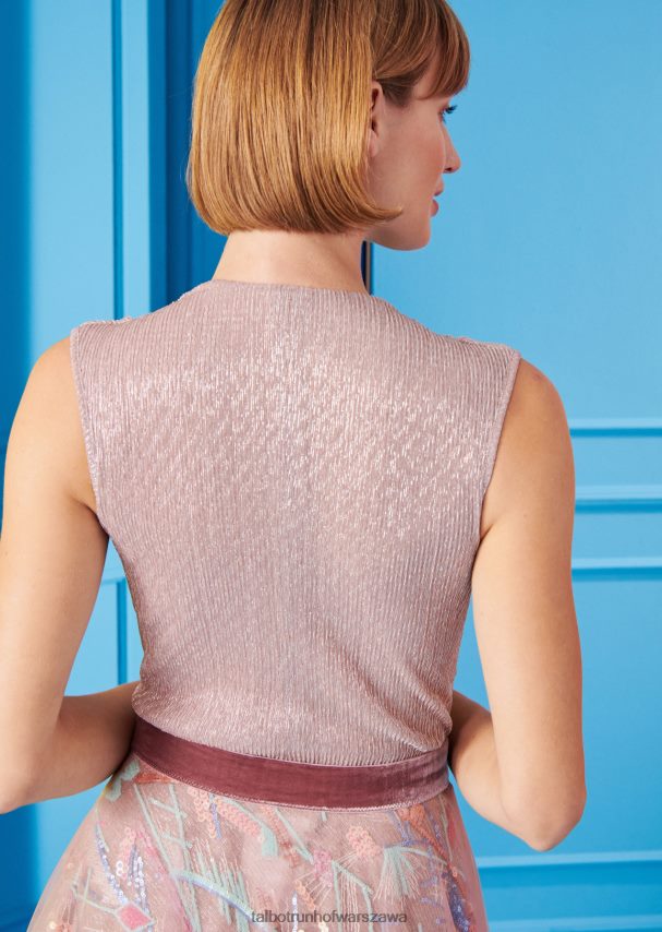 Talbot Runhof odzież rumieniec różowy kobiety zatoka ciała 14 0RPB2J304