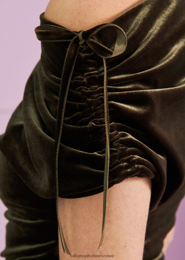 Talbot Runhof odzież zielone awokado kobiety górna łaźnia turecka 1 0RPB2J276