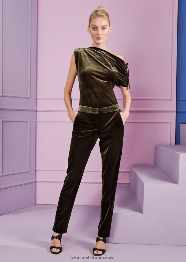 Talbot Runhof odzież zielone awokado kobiety górna łaźnia turecka 1 0RPB2J276