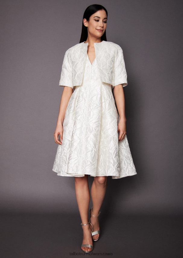 Talbot Runhof odzież biały kobiety kurtka nununu1 0RPB2J392