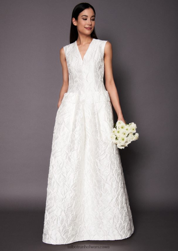 Talbot Runhof odzież biały kobiety suknia ślubna Momo20 0RPB2J389