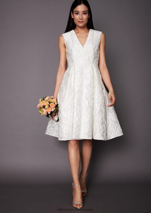 Talbot Runhof odzież biały kobiety suknia ślubna torin9 0RPB2J393