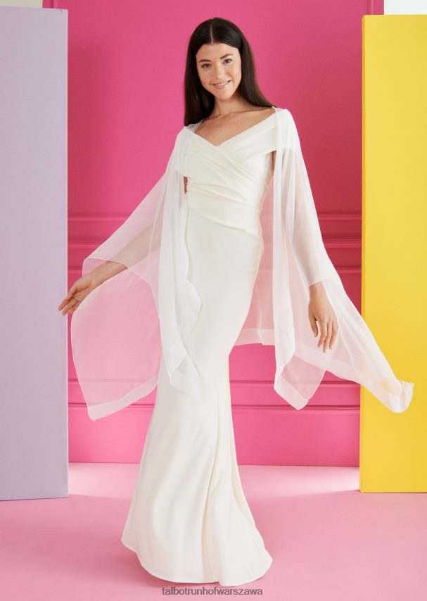 Talbot Runhof odzież biały kobiety ukradł wskazówkę 11 0RPB2J375