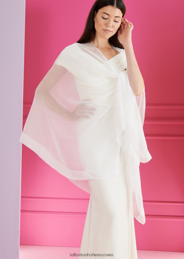 Talbot Runhof odzież biały kobiety ukradł wskazówkę 11 0RPB2J375