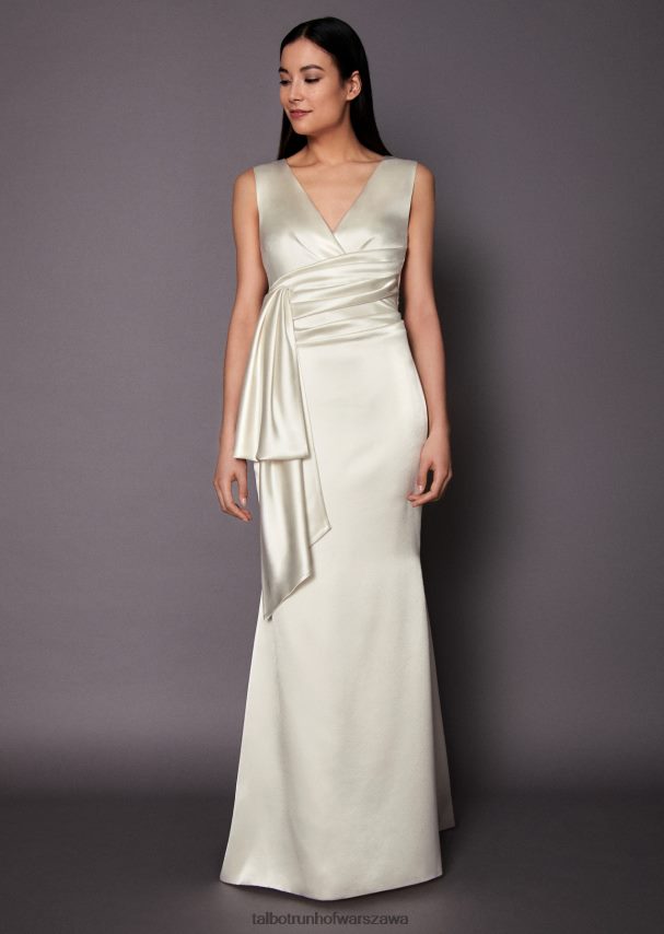 Talbot Runhof odzież kość słoniowa kobiety suknia ślubna bosworth6 0RPB2J387