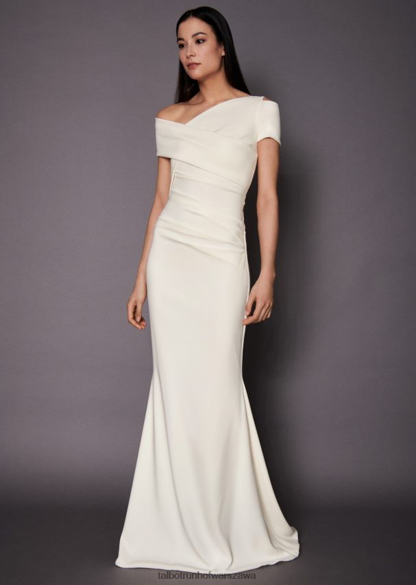 Talbot Runhof odzież kość słoniowa kobiety suknia ślubna bozza1 0RPB2J380