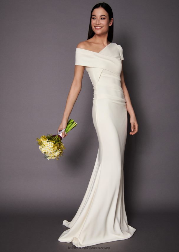 Talbot Runhof odzież kość słoniowa kobiety suknia ślubna bozza1 0RPB2J380