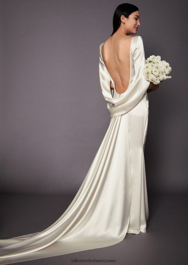 Talbot Runhof odzież kość słoniowa kobiety suknia ślubna colden1 0RPB2J383
