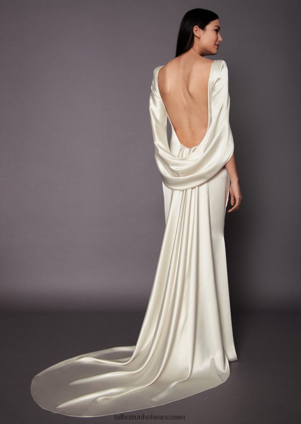 Talbot Runhof odzież kość słoniowa kobiety suknia ślubna colden1 0RPB2J383