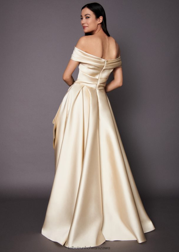 Talbot Runhof odzież kość słoniowa kobiety suknia ślubna cordero1 0RPB2J384