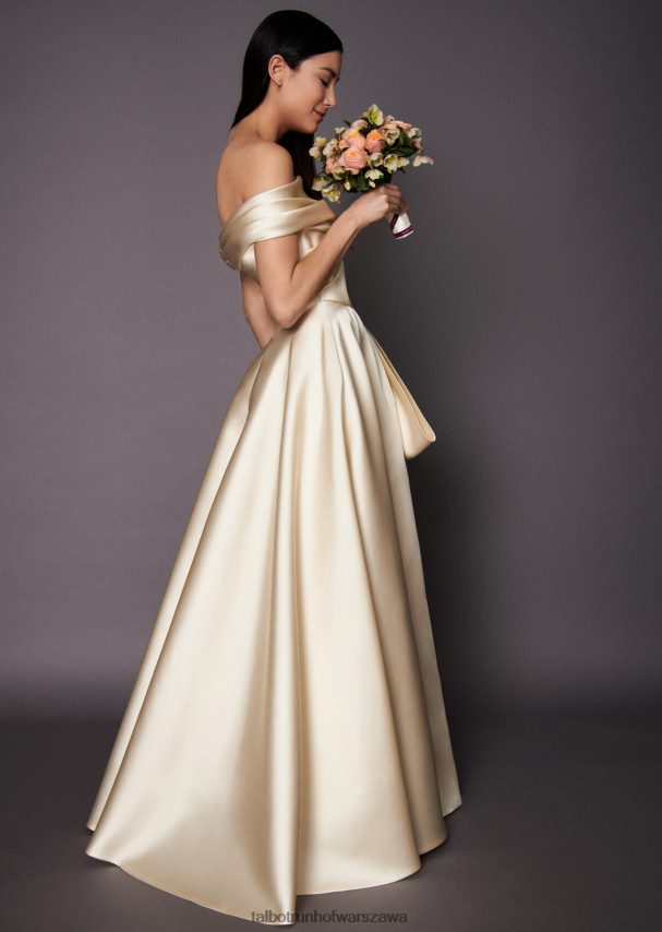 Talbot Runhof odzież kość słoniowa kobiety suknia ślubna cordero1 0RPB2J384