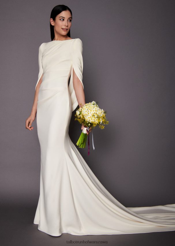 Talbot Runhof odzież kość słoniowa kobiety suknia ślubna konica32 0RPB2J386