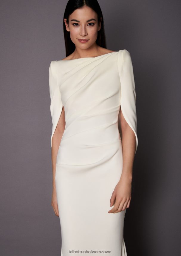 Talbot Runhof odzież kość słoniowa kobiety suknia ślubna konica32 0RPB2J386