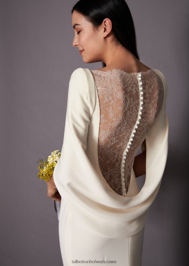 Talbot Runhof odzież kość słoniowa kobiety suknia ślubna konica32 0RPB2J386