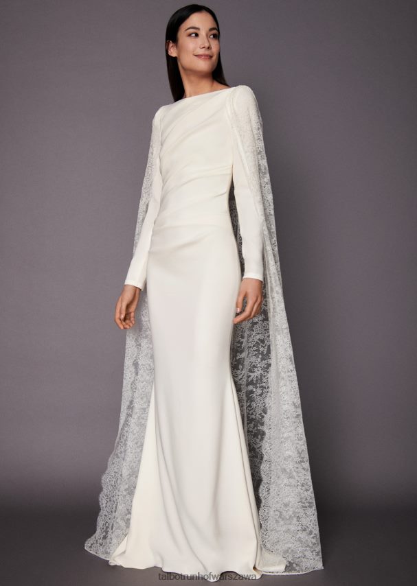 Talbot Runhof odzież kość słoniowa kobiety suknia ślubna pollinium18 0RPB2J385