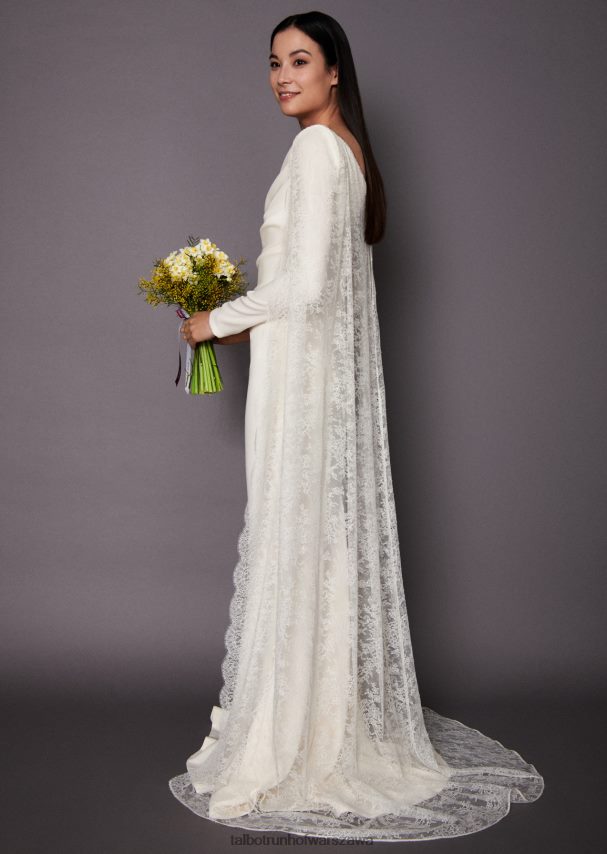 Talbot Runhof odzież kość słoniowa kobiety suknia ślubna pollinium18 0RPB2J385