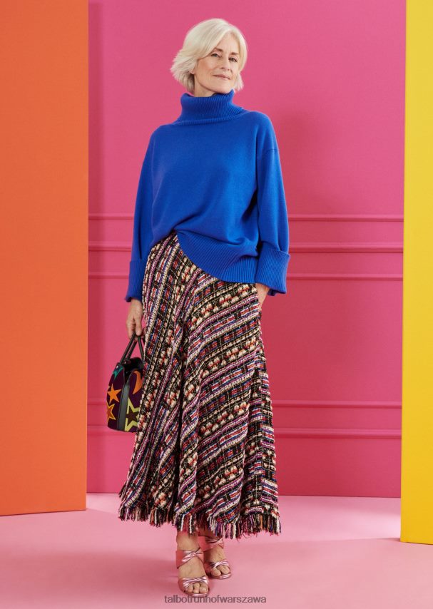 Talbot Runhof odzież czarny kobiety spódnica midi tenley6 0RPB2J447