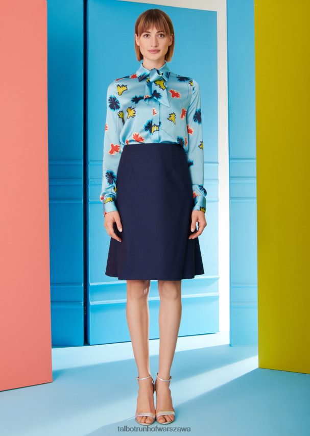 Talbot Runhof odzież niebieska północ kobiety spódnica hektora1 0RPB2J399